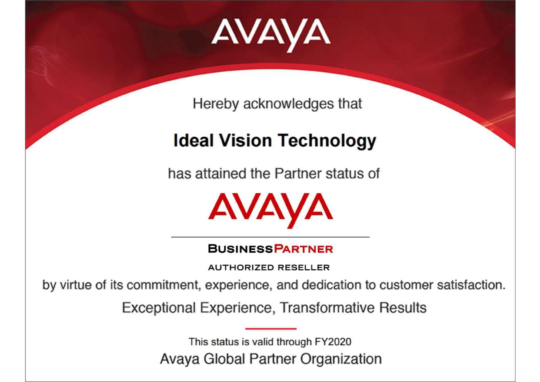 Avaya Business Partner — Authorized Reseller