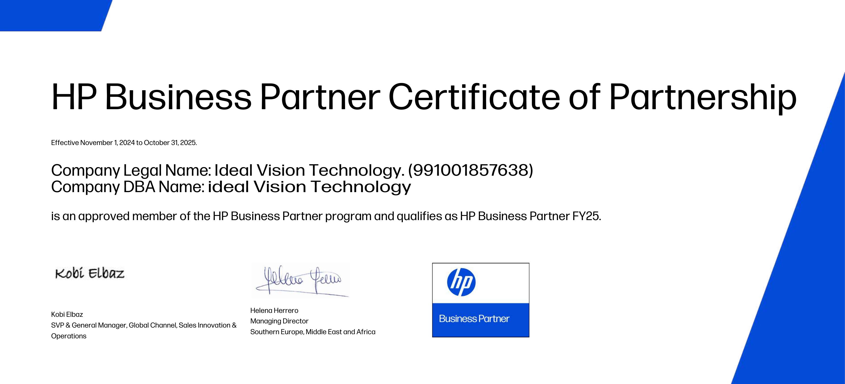 HP Business Partner — FY25